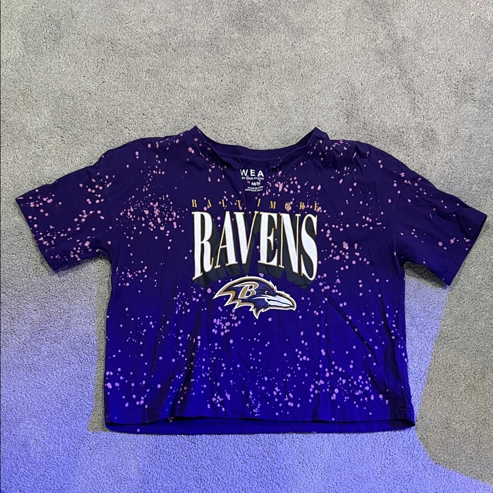 Women's Purple Ravens Crop Top